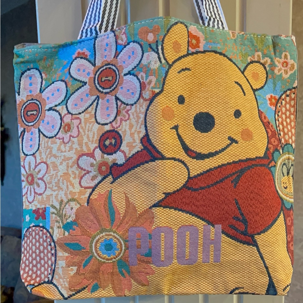 Winnie the Pooh Floral Tote Bag